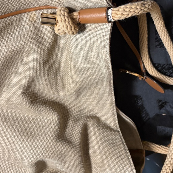 Michael Kors Beige Shoulder Bag with Rope Handles comes with dust bag - Picture 13 of 14